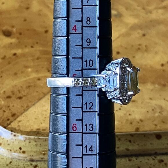 Natural Yellow Sapphire Sterling Silver Ring Size 5 - Picture 3 of 9